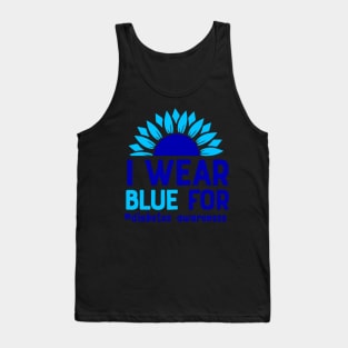 I Wear Blue For Diabetes Awareness Tank Top